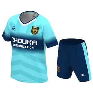 儿童足球俱乐部服装定制标志足球足球服制服训练学院儿童足球服