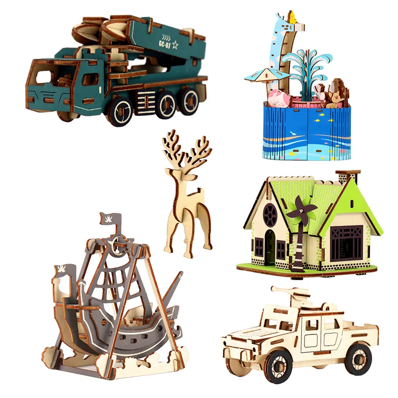 Manufacturers custom laser cutting bamboo and wood products crafts toys