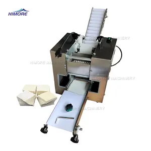 China Kleine Nieuwe Kantonese Ronde Vierkante Wonton Machine Midem Automatische Bun Momo Knoedel Wonton Huid Wikkel Maker Machine