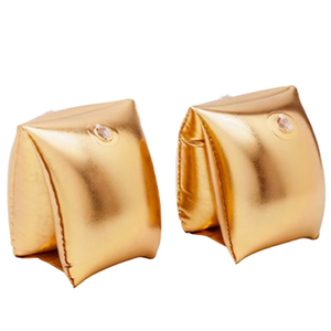 Braccioli Gonfiabili Dorati di Lusso <span class=keywords><strong>per</strong></span> Bambini, Galleggianti di Sicurezza <span class=keywords><strong>per</strong></span> Nuoto, Ali d'Acqua in PVC Resistente, Maniche da <span class=keywords><strong>Piscina</strong></span> <span class=keywords><strong>per</strong></span> Principi e Principesse - Product Image 4