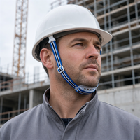 Sangles de menton réglables de qualité supérieure pour casque de sécurité, accessoires pour casque de chantier, standard