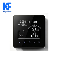 5 in 1 Smart WiFi Thermostat, HVAC Pemanas Lantai Pengontrol Kualitas Udara dan Kelembapan dengan Sensor PM2.5 CO2 TVOC