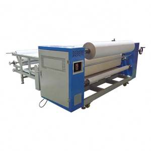 Machine de sublimation à grande vitesse pour textiles en rouleau, polyester, jersey, cylindre large de 66 pouces, avec chauffage par tambour à huile, presse à chaud et calandreuse - Product Image 4