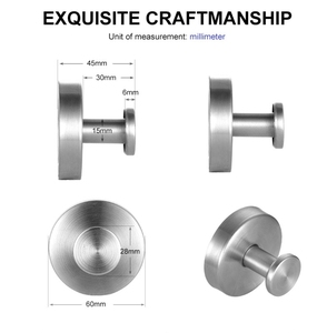 Stainless Steel Vacuum Suction Cup <strong>Hook</strong> Non-Perforated Seamless Metal Coat <strong>Hook</strong> for Kitchen Bathroom Cloth Product <strong>Hooks</strong> <strong>Rails</strong> - Product Image 3