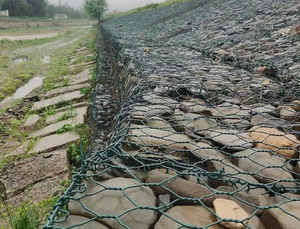 Caisse <span class=keywords><strong>gabion</strong></span> Chuangdi en treillis soudé galvanisé à chaud - 2m x 1m x 1m - Cage en pierre pour mur de soutènement - Product Image 1