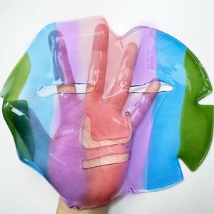 Masker Wajah Kristal Kolagen Asam Hialuronat Pelangi 7 Warna dengan Retinol Vitamin C E Infused Peptide Sheet Anti-Kerut OEM - Product Image 1