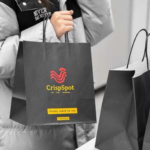 Sac d'emballage personnalisé en papier kraft biodégradable, recyclable, résistant à la graisse, pour la restauration rapide, les hot-dogs, les sandwichs, les hamburgers - Product Image 6