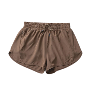 Women's Summer XS Sports Shorts Quick-Dry Breathable for Outdoor Running Yoga Two-Piece Anti-Exposure Solid Elastic Waist Mid - Product Image 6