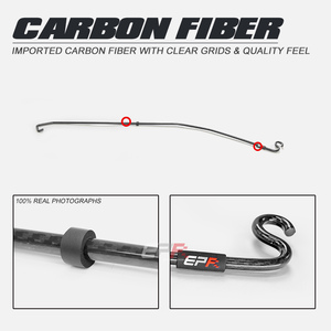 Nouvelle arrivée : Barre de support de capot pour MAZDA FC RX-7 FC3S en carbone sec - Product Image 3