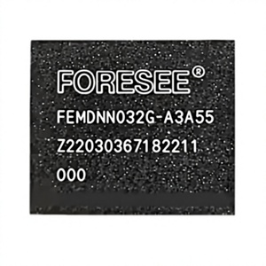 ชิปหน่วยความจำแฟลช FORESEE eMMC ความจุ 32GB แบบ FBGA สำหรับซ่อมอุปกรณ์เคลื่อนที่และจัดหาวัสดุในรายการ BOM รุ่น FEMDNN032G-A3A55 - Product Image 1