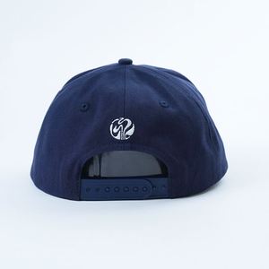 Casquette Snapback en coton à visière plate non structurée à 5 panneaux avec logo brodé personnalisé, mode, sport, plein air, voyage - Product Image 4
