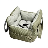 Siège de voiture pour chien en gros, lavable, antidérapant, portable, pour siège arrière avec laisse de sécurité, sac à main moderne pour chien et chat