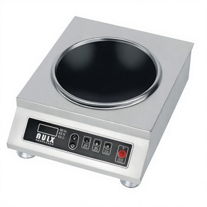 Table de cuisson à <span class=keywords><strong>induction</strong></span> électrique commerciale concave 3500W, grande puissance, <span class=keywords><strong>pour</strong></span> restaurant, <span class=keywords><strong>plaque</strong></span> de cuisson réglable - Product Image 1