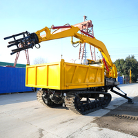 Dumper chenillé multifonctionnel Euro 5 diesel pour exploitation forestière et minière, 8 tonnes, à entraînement hydraulique