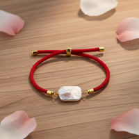 Bracelet jonc en perles plaqué or 18 carats, fin et élégant, pour femme, article de luxe pour fête, mariage, célébration