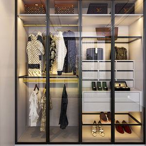 Luxury Wooden Wardrobe Closet <strong>Glass</strong> Door Wardrobe Wooden Cupboard In Bedroom - Product Image 4