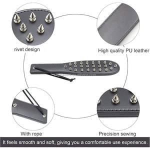 Látigo de Cuero al por Mayor de 12.2 Pulgadas, Accesorio de Disfraz, Productos SM, Juguetes Sexuales, Equipo de Bondage para Parejas - Product Image 2