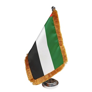 Uae Fringed <b>Table</b> Diplomatic Conference Decor Middle East December 2 Celebration Office Desk Flag Custom - Product Image 1