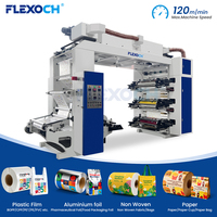 Machine d'impression flexographique automatique 4/6 couleurs de type empilable pour l'emballage alimentaire, les sachets de snacks, les sacs de nourriture pour animaux, l'impression de films d'emballage de chocolat