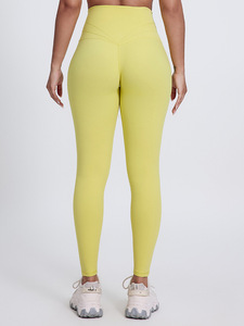 Leggings Deportivos de Alta Calidad para <span class=keywords><strong>Mujer</strong></span>, Levanta Glúteos, Compresión, con Patrón Sólido, Estilo <span class=keywords><strong>Pantalones</strong></span> de Gimnasio - Product Image 2