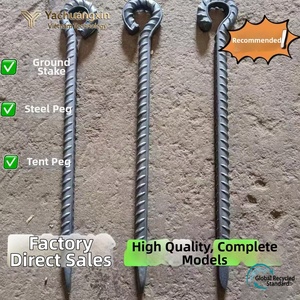 หมุดเกลียวเหล็กหนาสำหรับยึดเต็นท์แคมป์ปิ้งกลางแจ้งใช้ทุกฤดู - Product Image 4