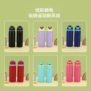 Logo personalizzato in acciaio inox Tumbler moderna bottiglia d'<span class=keywords><strong>acqua</strong></span> paglia 304 acciaio inossidabile per bere latte - Product Image 2