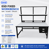 Banco da Lavoro Antistatico Leenol ESD con Cassetti e Luce LED per Stazione di Riparazione Elettronica