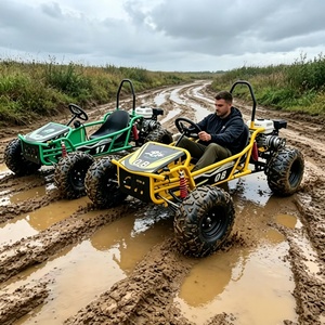 Kart <span class=keywords><strong>électrique</strong></span> <span class=keywords><strong>48V</strong></span> <span class=keywords><strong>1000W</strong></span>, buggy tout-terrain <span class=keywords><strong>8</strong></span> <span class=keywords><strong>pouces</strong></span>, batterie au plomb-acide 48V20AH, frein à disque hydraulique pour course en plein air pour adultes - Product Image 1