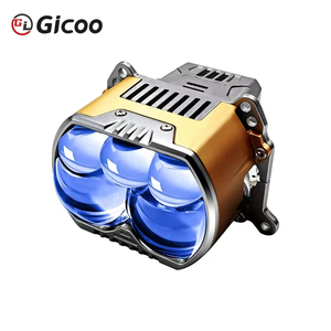 เลนส์โปรเจคเตอร์เลเซอร์ Bi-LED ขนาด 3.0 นิ้ว Gicoo สำหรับไฟตัดหมอกรถยนต์ 6000K 12V H4/H7/H11 5 ลำแสง ใช้ได้กับรถยนต์ทั่วไป - Product Image 6