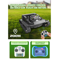 Mesin Pemotong Rumput Robot Mini Bermerek Global Termurah dengan Roda Karet untuk Taman