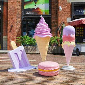 Xmas süsler sahne dev erime şeker sahne reçine dondurma heykeller ekmek dükkanı dekor için - Product Image 3