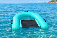 Chaise flottante gonflable en PVC pour l'extérieur, chaise flottante en forme de U pour piscine, chaise flottante portable pour la baignade, taille personnalisée