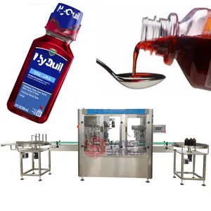 JB-YG4B Automatic Syrup Bottle Filling Machine Complete Flavor Water Bottling Production Line Glass Bottle Filling Plant