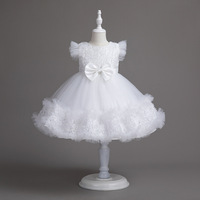 Robe d'anniversaire de princesse pour petite fille mignonne de 3 ans, fête d'été, style élégant rose, demoiselle d'honneur, 100% coton, volants