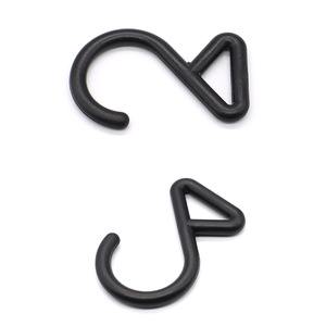 Plastic <b>Hooks</b> For <b>Bathroom</b> Storage Bags Polygon Shape <b>Hook</b> Type Black 19Mm - Product Image 1
