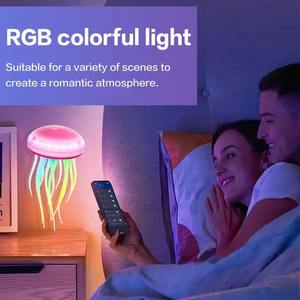 Lámpara de Mesa Decorativa LED Recargable con Simulación de Medusa, Serie Océano 2024, Luz Nocturna para el Hogar y Restaurantes - Product Image 4