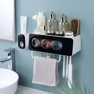 Wholesale Toothbrush Holder Bathroom Accessories Storage Rack For Home Bathroom Sets Storage