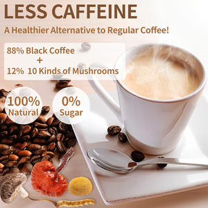 Café de hongos Reishi orgánico al por mayor de alta calidad, mezcla de hongos instantáneos, polvo de café con melena de León para enfoque energético - Product Image 5