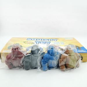 Renk kutusu ambalaj hayvan sıkmak topları Squishy oyuncaklar anti-anksiyete toplu oyuncaklar goriller stres kabartma topu - Product Image 5