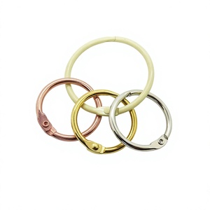 YIWANG, venta al por mayor, anillos de encuadernación de hojas sueltas de colores de tamaño personalizado, anillo de libro de acero para tarjeta o archivo - Product Image 4