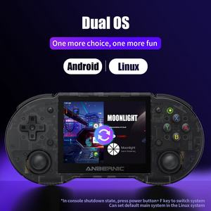 Anbernic New <span class=keywords><strong>RG353P</strong></span> Consola de juegos portátil Pantalla táctil de 3,5 pulgadas Reproductor compatible con el sistema Android Linux 64G 4400 Juegos - Product Image 2