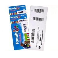 Design personnalisé porte-clés en PVC 3up cartes combinées 2 en 1 carte combinée en plastique découpé à l'emporte-pièce pour la fidélité adhésion VIP