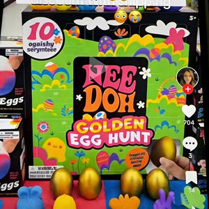 Nouveau produit NeeDoh Golden Egg Treasure Hunt Game - Jouet gyroscopique pour enfants, boîte de <span class=keywords><strong>jeu</strong></span> de Pâques, jouet sensoriel anti-stress à presser - Product Image 1