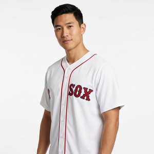 OEM Baseball Jerseys Custom Made Your Own Design Heat-Transfer Printed Stitched Breathable Plus Size Adults 100% Polyester - Product Image 3