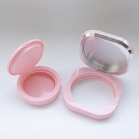 Boîte à coussin d'air réutilisable vide carrée pour poudre de maquillage, fond de teint BB, avec miroir et éponge douce