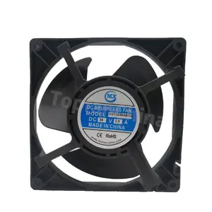 Unit kipas pendingin udara DC 12V, kipas kulkas peralatan tahan ketinggian 125x38mm 12538 Motor Slient dengan IP58 IP68 splash NMB