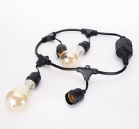 Douille de lampe étanche en aluminium, douille de lampe E14 B22 E27 en plastique noir, vis CE, ampoules LED en plastique, ampoules LED en plastique