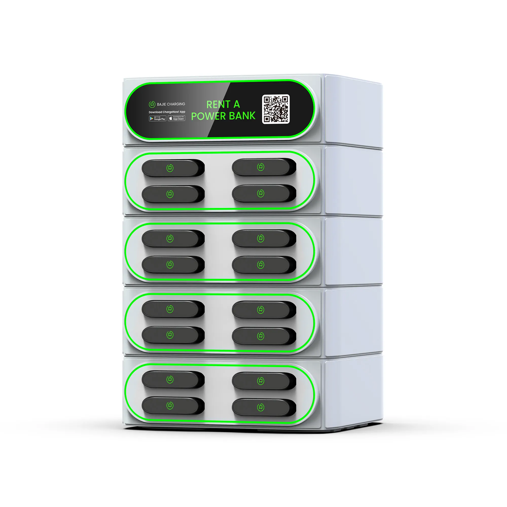 Hot Sale Oem Commerciële 16 Slots Laadstation Stapelversie De Meest Populaire Power Bank Verhuur Zakelijke Machine