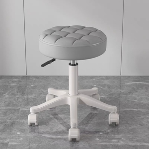 Sudden Win Height Adjustable Swivel Barber Stool Creamy Style For Salon Use - Product Image 1