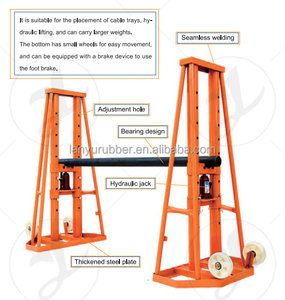Support de bobine de conducteur hydraulique d'approvisionnement d'usine, support de bobine de fil, support de cric de tambour de câble robuste de sécurité - Product Image 6
